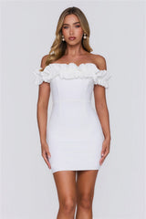 Show Off Style Mini Dress White