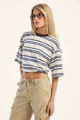 Lioness Emerging Tee Ice Stripe