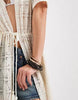 Vero Moda stretch lace tie front maxi beach dress in cream