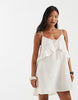 Vero Moda Petite frill trim cami mini dress in cream