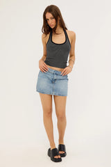 Thrills Tulli Studded Mini Skirt Rustic Fade