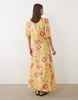 Miss Selfridge lace trim button up maxi dress in summer floral