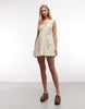 Reclaimed Vintage textured low v sundress in butter yellow