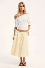 Perfect Stranger Penelope Midi Skirt Butter