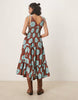 Free People adriel floral print knee length cami dress in nutmeg