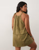 curve tie neck baby doll mini dress