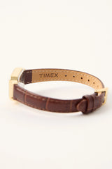 Timex Originals Women's Dress 21mm Leather Strap Watch Gold