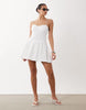 broderie cami mini dress in white