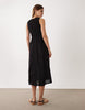 JDY sleeveless midi smock dress in black