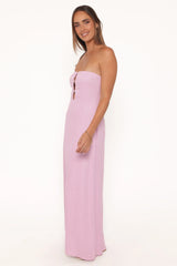 Bolton Strapless Maxi Dress - Lavender
