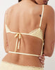 Tiger Mist Kirra lace open back tie detail mini dress in lemon
