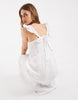 ONLY cheesecloth tiered maxi dress in white