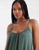 Vero Moda Tall chuck on cami maxi dress in khaki