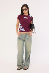 Neovision Misfit Baby Tee Plum