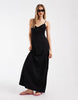 ONLY bust detail maxi cami dress in black