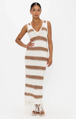Havana Coverup ~ Sand Dollar Stripe Crochet