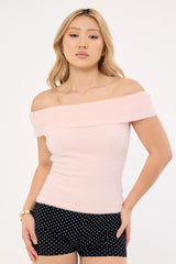 Motel Yurian Top Knit Soft Pink
