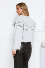 Frosted Radiance Sweater Grey