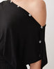multi way button up midaxi dress in black