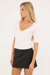 Perfect Stranger Minari Tailored Mini Skirt Charcoal