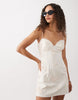 cami maxi sundress with floral cornelli in antique white