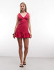Reclaimed vintage pink linen sun dress