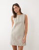 shift dress in taupe