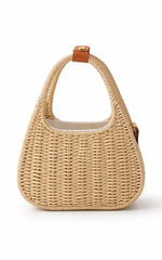 Makayla Bag - Straw Crossbody Bag in Natural