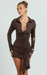 Lioness - Soho Mini Dress - In Chocolate