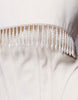 ASOS LUXE faux pearl trim sculpted linen blend corset mini dress in cream