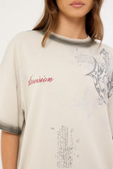 Neovision Banish Heavyweight Relaxed Tee Ice Grey