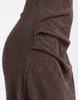 ONLY ruched detail maxi dress in chocolate brown