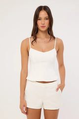 Perfect Stranger Lula Low Rise Shorts White