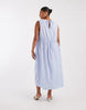 PIECES Curve sleeveless smocking ditsy floral maxi dress in pastel yellow