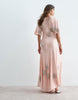 ARRANGE satin maxi dress with embellished spot in peach