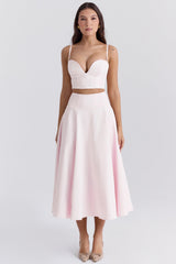 ballerina pink cropped bralette top