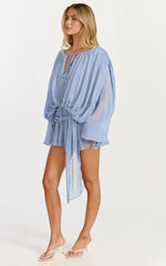 Lioness - Elements Mini Dress - In Slate Blue