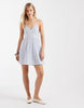 Aray mini beach dress in blue stripe