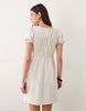 Miss Selfridge shirred smock mini dress in cream