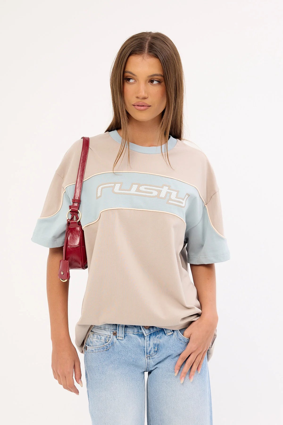 Rusty Kinetic Oversized Tee Ultimate Grey