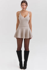 biscuit wool cashmere camisole top