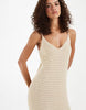 Vero Moda crochet knit cami maxi dress in orange