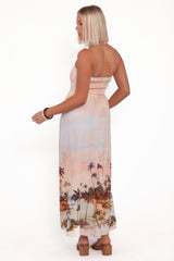 Marcia Midi Dress - Sunset Print