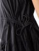 COLLUSION multi channel midi dress in black