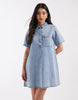 JJXX denim mini dress in light blue