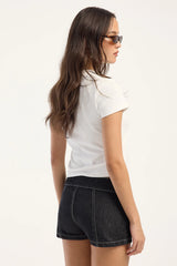 Thrills Zella Mini Short Raw Black