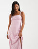 Vero Moda Petite eyelet cami maxi dress in light pink