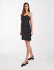 ONLY mini cami dress in black polka dots