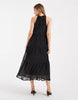 ONLY halterneck midaxi dress in black polka dots