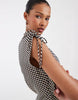 & Other Stories gingham sundress in dark blue
